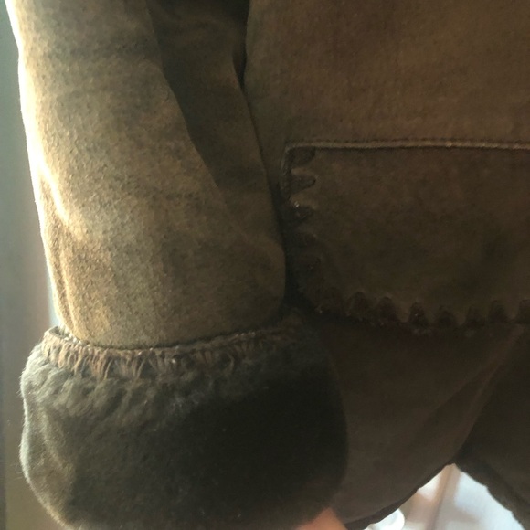 Vintage J. Percy for Marvin Richards for Brown Suede Jacket with Stitch Detail - Picture 5 of 9